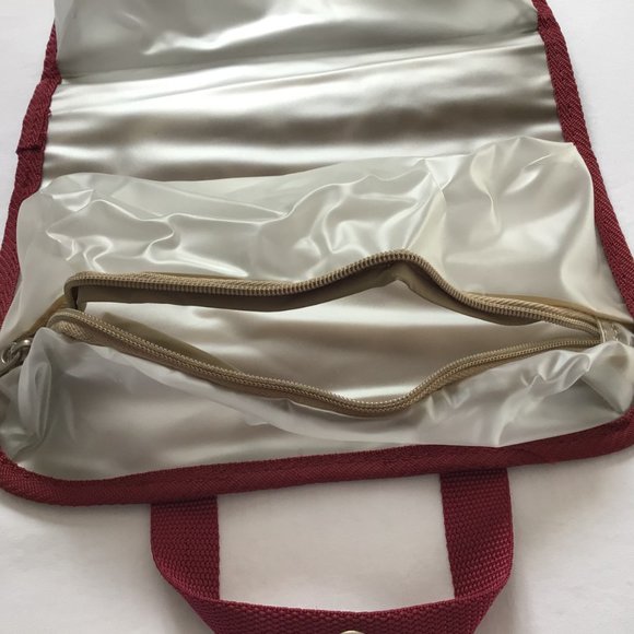 Samsonite Maroon Canvas Toiletry Bag - Picture 6 of 10